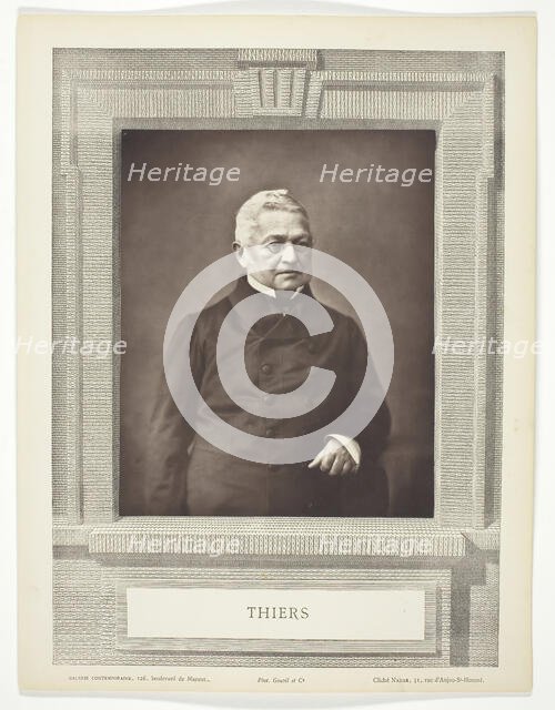 Thiers, c. 1870. Creator: Nadar.