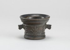 Mortar with Foliage and Acanthus Leaves, early 16th century. Creator: Unknown.