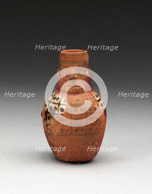 Miniature Jar in the Form of a Figure Wearing a Tunic, A.D. 600/1000. Creator: Unknown.