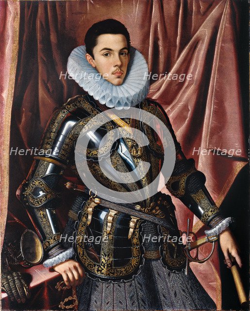 Portrait of Prince Philip Emmanuel of Savoy (1586–1605), ca 1604. Artist: Pantoja de la Cruz, Juán (1553-1608)