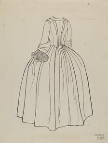 Dress, c. 1940. Creator: Julie C Brush.