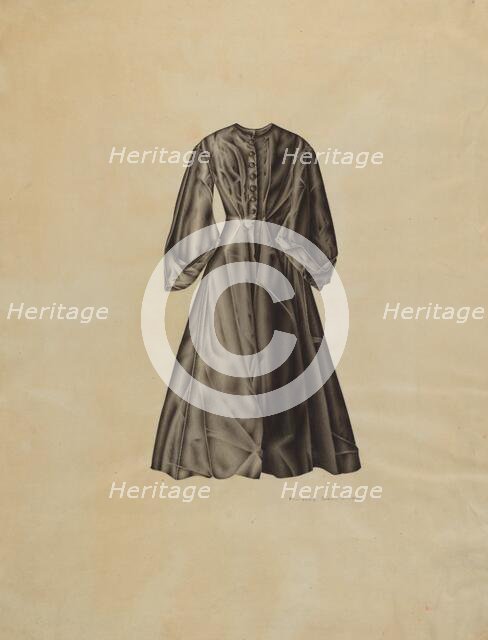 Lady's Evening Coat, 1935/1942. Creator: Florence Grant Brown.