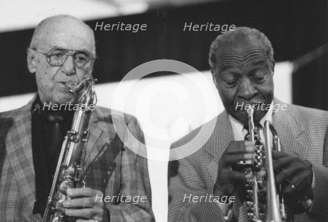 Flip Phillips and Joe Wilder, The March of Jazz, Clearwater Beach, Florida, 1997. Creator: Brian Foskett.
