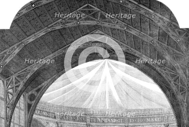 International Exhibition - roof of building, 1862. Creator: Unknown.