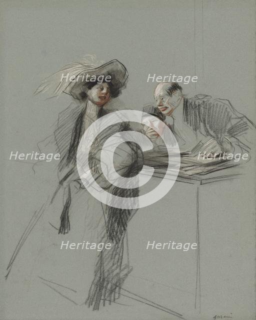 The Client, fourth quarter 1800s or first third 1900s. Creator: Jean Louis Forain (French, 1852-1931).