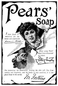 Advertisement for Pears’ Soap, 1890. Creator: Unknown.