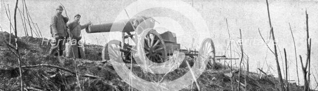 'Du 16 au 30 avril 1917; Un canon de 150 long abandonné par les Allemands', 1917. Creator: Unknown.