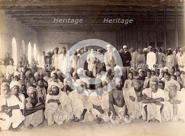 Quarantine area, during bubonic plague outbreak, Karachi, India, 1897. Creator: Unknown.