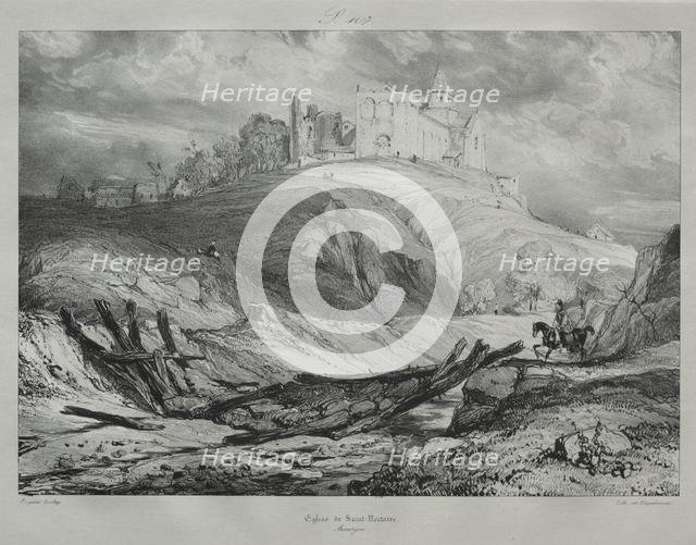 Église de St. Nectaire. Creator: Eugène Isabey (French, 1803-1886).