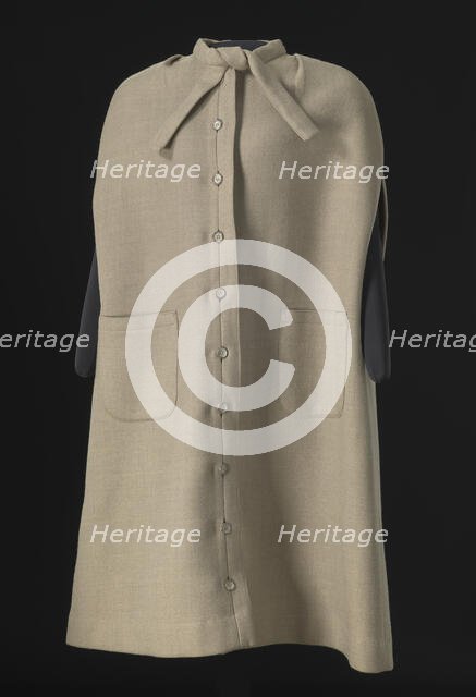 Cream wool cape designed by Arthur McGee, mid 20th-late 20th century. Creator: Arthur McGee.