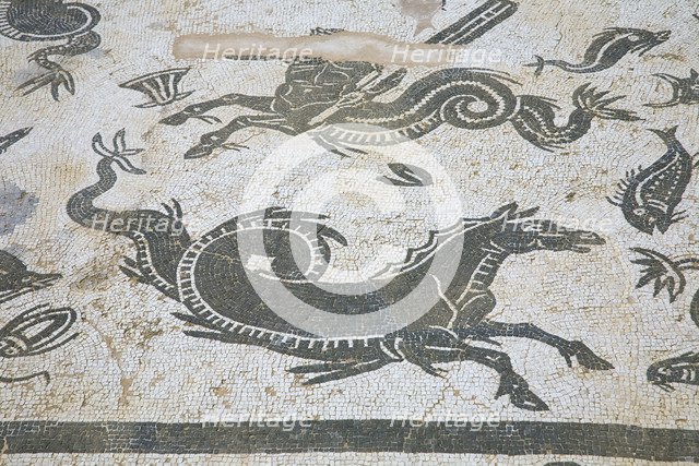 A mosaic in House 1, Italica, Spain, 2007. Artist: Samuel Magal