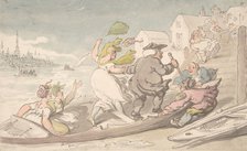 Easterly Winds, ca. 1810. Creator: Attributed to Thomas Rowlandson.