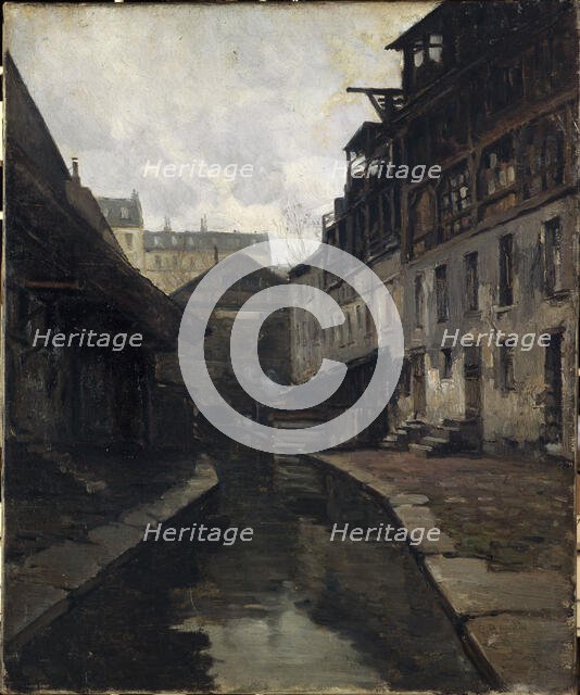 The Bievre, between rue Pascal and rue Broca, c1900. Creator: Germain Eugene Bonneton.