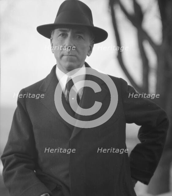 Bosworth, William Welles, Mr., portrait photograph, between 1916 and 1918. Creator: Arnold Genthe.