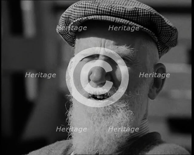 George Bernard Shaw Talking to the Camera, 1930s. Creator: British Pathe Ltd.