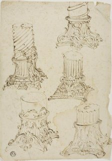 Sketches of Corinthian Capitals, n.d. Creator: Unknown.