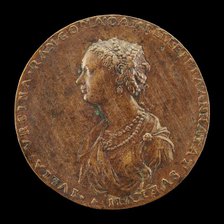 Guilia Orsini, 1537-1598, Wife of Baldossare Rangoni c. 1554 [obverse], 1554. Creator: Master IAC. URB..