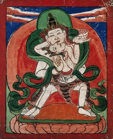 Tibetan fortune telling card. Creator: Unknown.