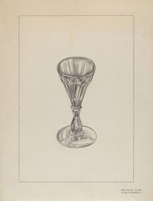 Wine Glass, 1935/1942. Creator: Raymond Manupelli.