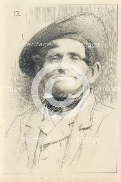 David Hadden, the Ground Officer-illustration for "Johnny Gibb of Gushetneuk" by William...c1877. Creator: George Reid.