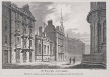 St Paul's School, London, 1807. Artist: Samuel Rawle