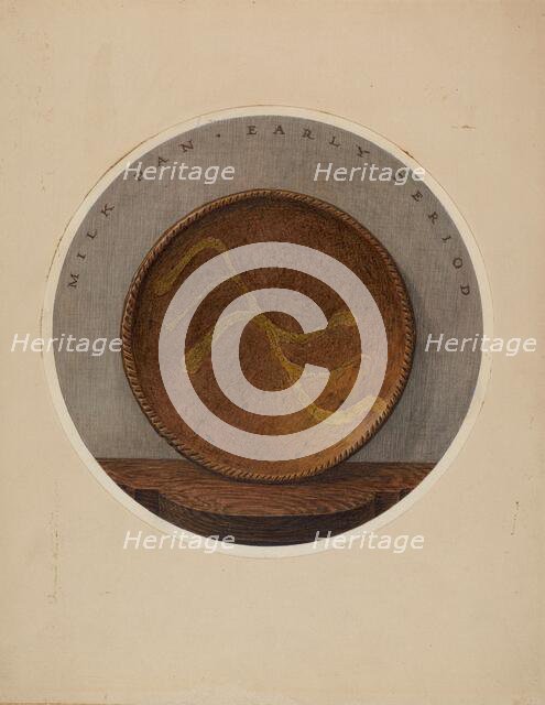 Small Plate or Saucer, c. 1937. Creator: John Matulis.