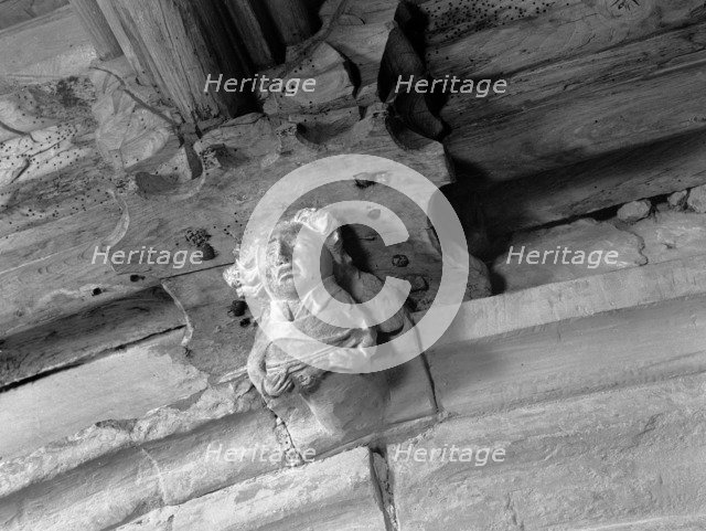 Lute player, St John The Baptist's Church, Thaxted, Essex. Artist: John Gay.