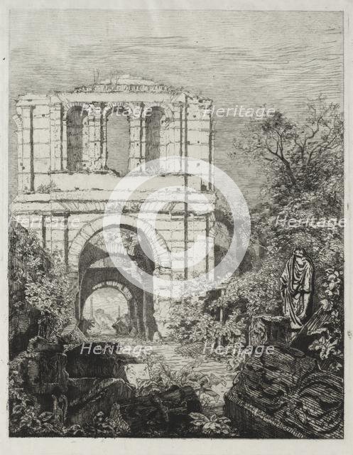 Ruines du Palais Lallien. Creator: Maxime Lalanne (French, 1827-1886).