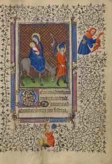 The Flight into Egypt; Book of Hours, about 1410. Creator: Unknown.