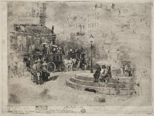 Place Pigalle en 1878, 1878. Creator: Félix Hilaire Buhot (French, 1847-1898).