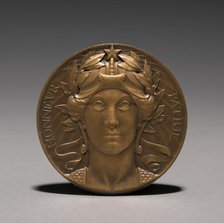 Medal (obverse), 1914-1916. Creator: Auguste Dujardin (French, 1847-1918).