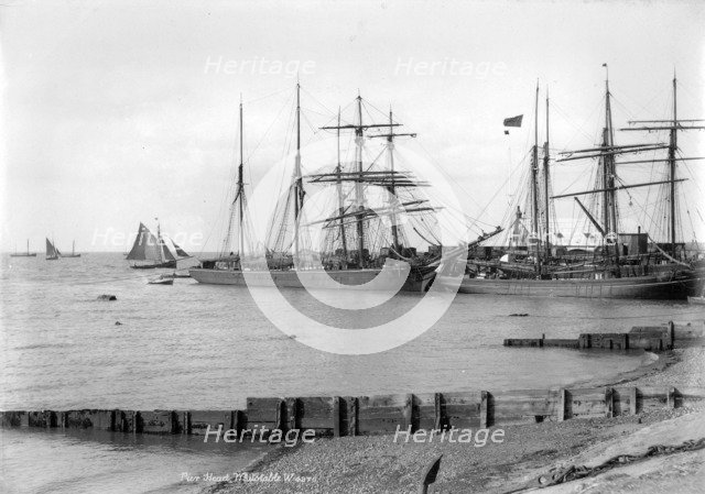 Ships at Whitstable, Kent, 1890-1910. Artist: Unknown