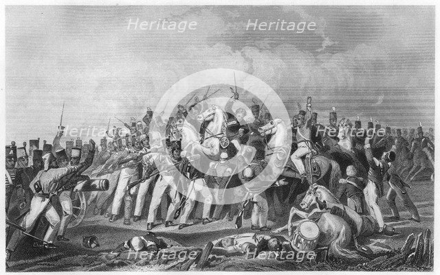 'Defeat of the Sealkote Mutineers by General Nicholson's column', 1857, (c1860). Artist: Unknown