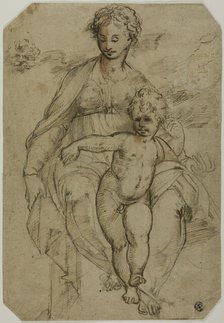 Virgin and Child (recto). Creator: Unknown.