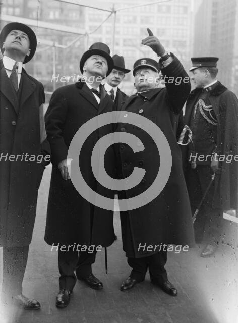 Secy Daniels, Capt. C.A. Adams, 16 Mar 1918. Creator: Bain News Service.