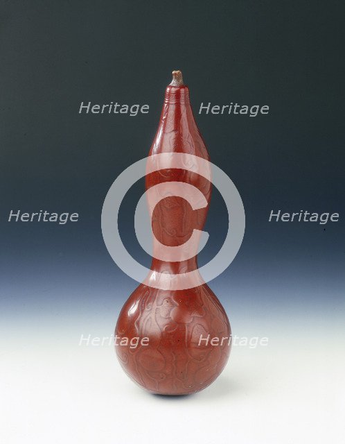 Patterned gourd, China, mid-late 17th century. Artist: Unknown