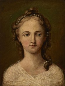 Portrait of Artist's Sister Fryderyka Maszkowska, 1850. Creator: Marceli Maszkowski.