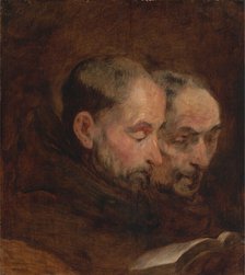 A Copy after a Painting Traditionally Attributed to Van Dyck of Two Monks Reading, late 18th century Creator: Unknown.