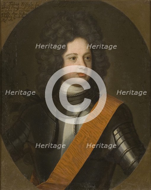 Portrait of Frederick William I (1688-1740), King in Prussia, Early 18th cen..