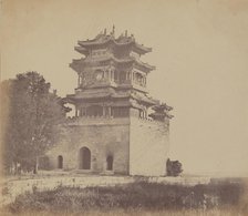 Imperial Summer Palace Yuen Min Yuen, Pekin, Before the Burning, October 18, 1860, 1860. Creator: Felice Beato.