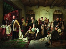 The Silesian Weavers, 1844. Artist: Huebner, Carl Wilhelm (1814-1879)