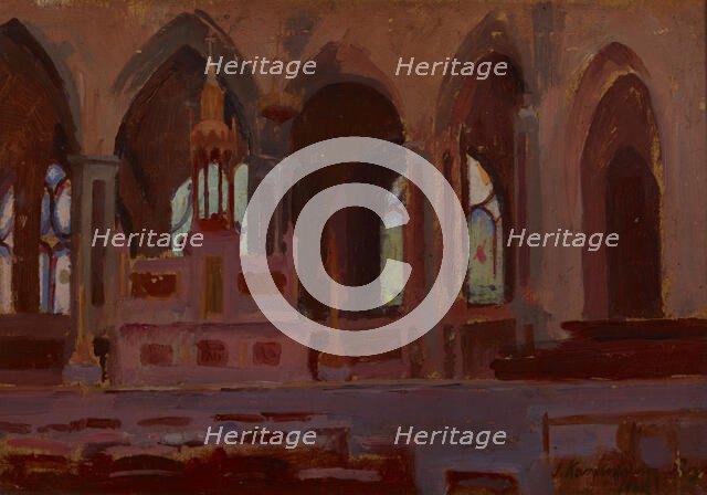 Interior of a Church, 1902. Creator: Jerzy Karszniewicz.