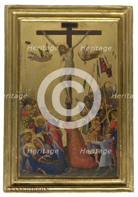 Christ on the Cross, 'Le coup de lance', 1320-1330. Creator: Simone Martini.