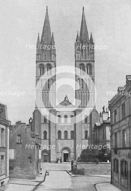 'Church of St. Stephen (Abbaye Aux Hommes), Caen.', 1902. Artist: Neurdein.