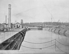 'Dry Dock at Esquimalt, British Columbia', c1897. Creator: Unknown.
