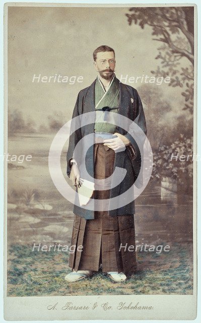 Prince Henry of Bourbon-Parma, Count of Bardi (1851-1905) in Japanese clothing.