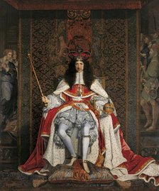 Portrait of Charles II of England (1630-1685), ca 1676. Creator: Wright, John Michael (1617-1694).