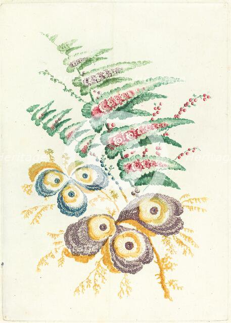 Fantastic Flowers with Oyster-shell Blossoms, c. 1795. Creator: Anne Allen.