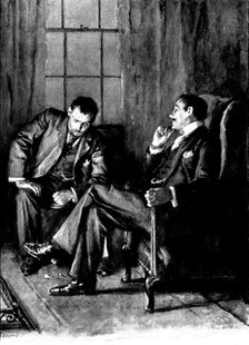 Eve's Ransom...Hilliard burst into a violent fit of laughter..., 1895. Creator: George Meisenbach.