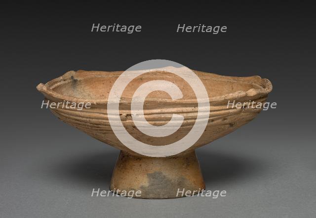 Pedestalled Dish, c. 1000 - 500 BC. Creator: Unknown.